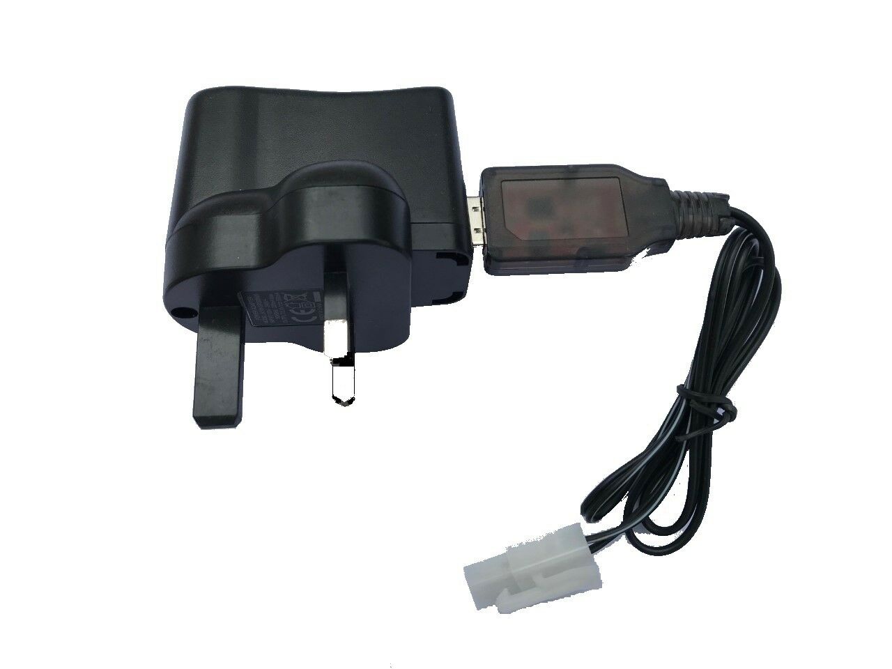 Tamiya Connector 9.6v NiCd/NiMH Battery USB + UK Mains Charger RC Car Boat Tank Colour: Black MPN: - Click Image to Close